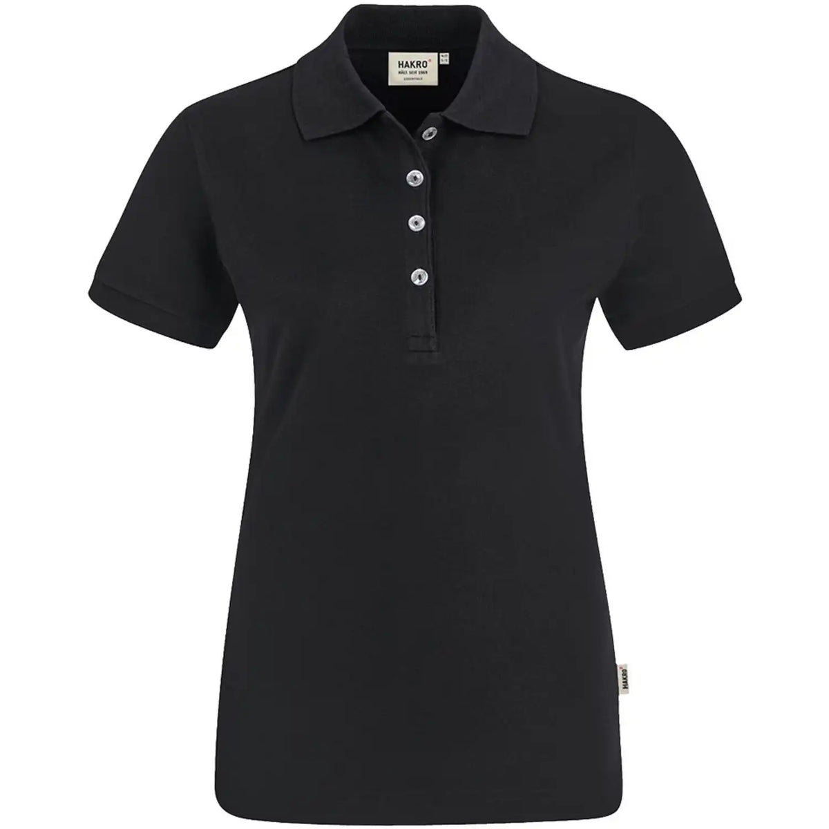 Hakro Damen 222 Poloshirt Stretch – schwarz