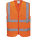 Portwest C375 Kl. 2 Warnweste m. Reißverschl. – orange
