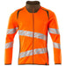 Mascot Accelerate Safe Warnschutz Sweatjacke – orange/moosgrün