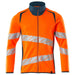 Mascot Accelerate Safe Warnschutz Sweatjacke – orange/dunkelpetroleum