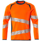 Mascot Accelerate Safe Warnschutz Sweatshirt – orange/dunkelpetroleum