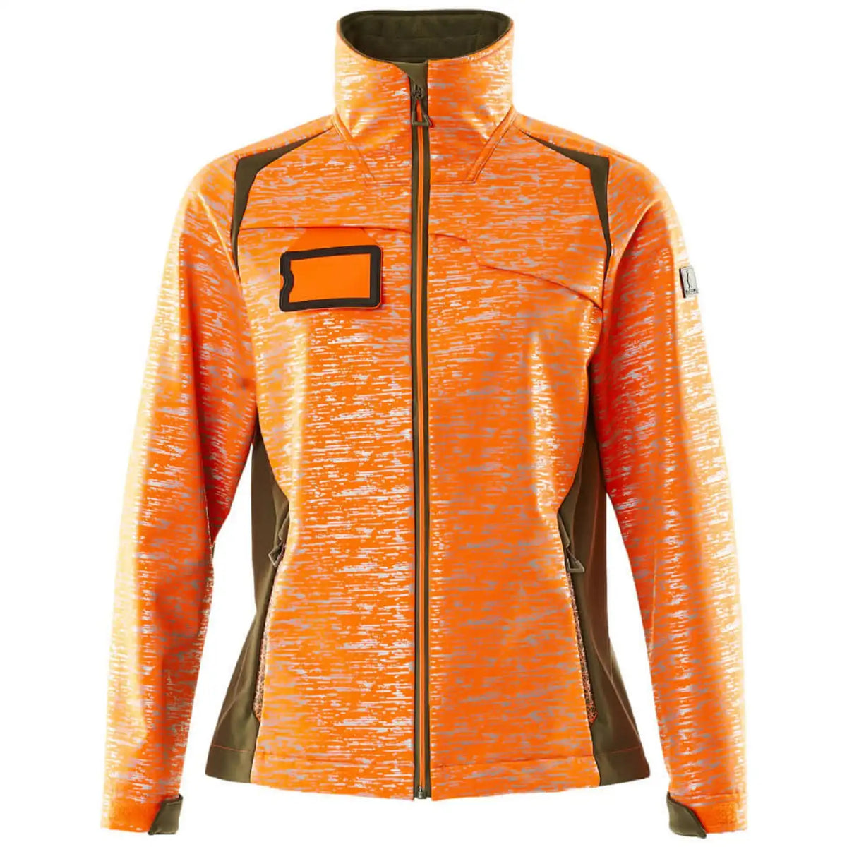 Mascot Damen Accelerate Safe Softshelljacke – orange/moosgrün