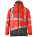 Mascot Accelerate Safe Warn-Winterjacke zweifarbig – rot/dunkelanthrazit