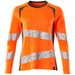 Mascot Damen Accelerate Safe Warn-Langarmshirt – orange/moosgrün