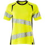 Mascot Damen Accelerate Safe Warnschutz T-Shirt – gelb/schwarz