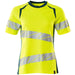 Mascot Damen Accelerate Safe Warnschutz T-Shirt – gelb/dunkelpetroleum