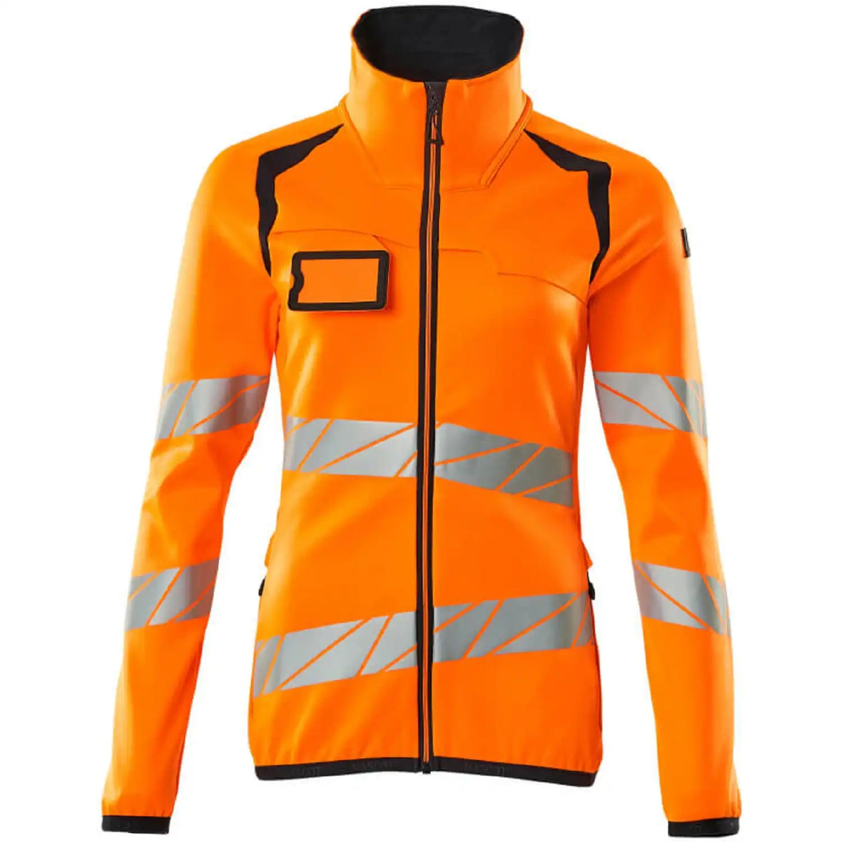 Mascot Damen Accelerate Safe Warn-Fleecejacke – orange/schwarzblau