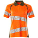 Mascot Damen Accelerate Safe Warnschutz Polo-Shirt – orange/moosgrün