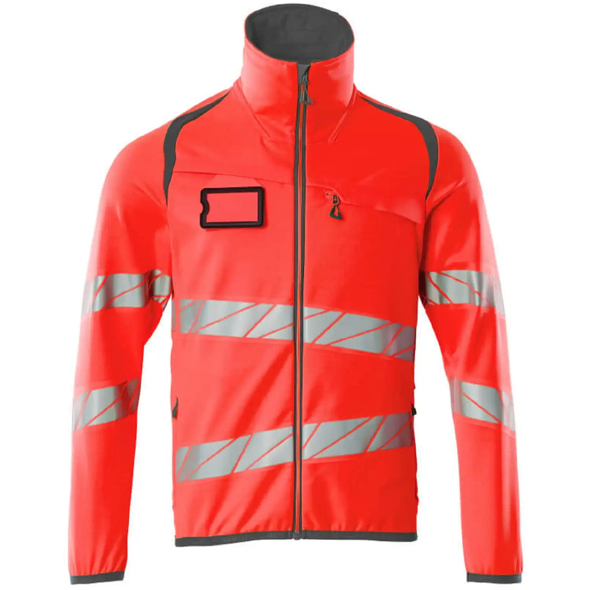 Mascot Accelerate Safe Warnschutz Fleecejacke – rot/dunkelanthrazit