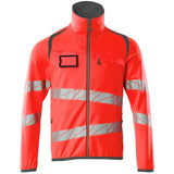Mascot Accelerate Safe Warnschutz Fleecejacke – rot/dunkelanthrazit