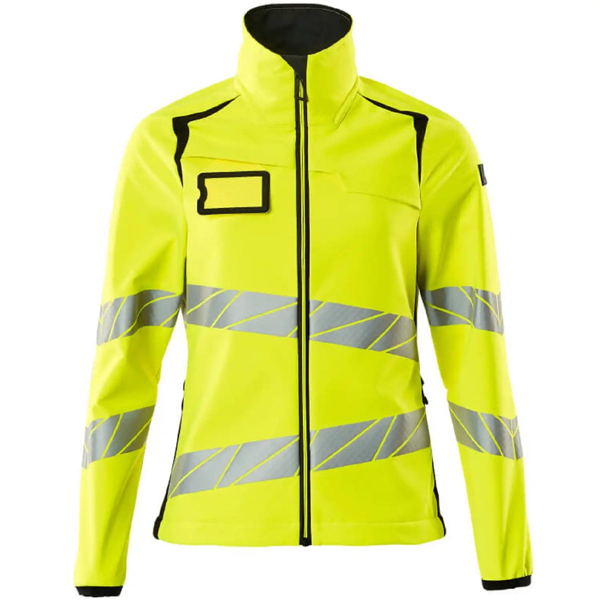 Mascot Damen Accelerate Safe Warn-Softhelljacke – gelb/schwarz