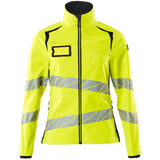 Mascot Damen Accelerate Safe Warn-Softhelljacke – gelb/schwarzblau