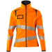 Mascot Damen Accelerate Safe Warn-Softhelljacke – orange/schwarzblau