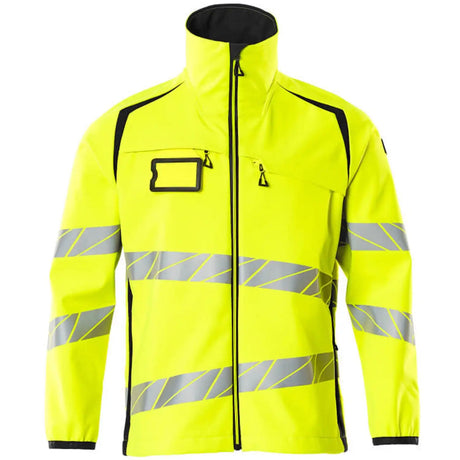Mascot Accelerate Safe Warn-Softshelljacke – gelb/schwarz