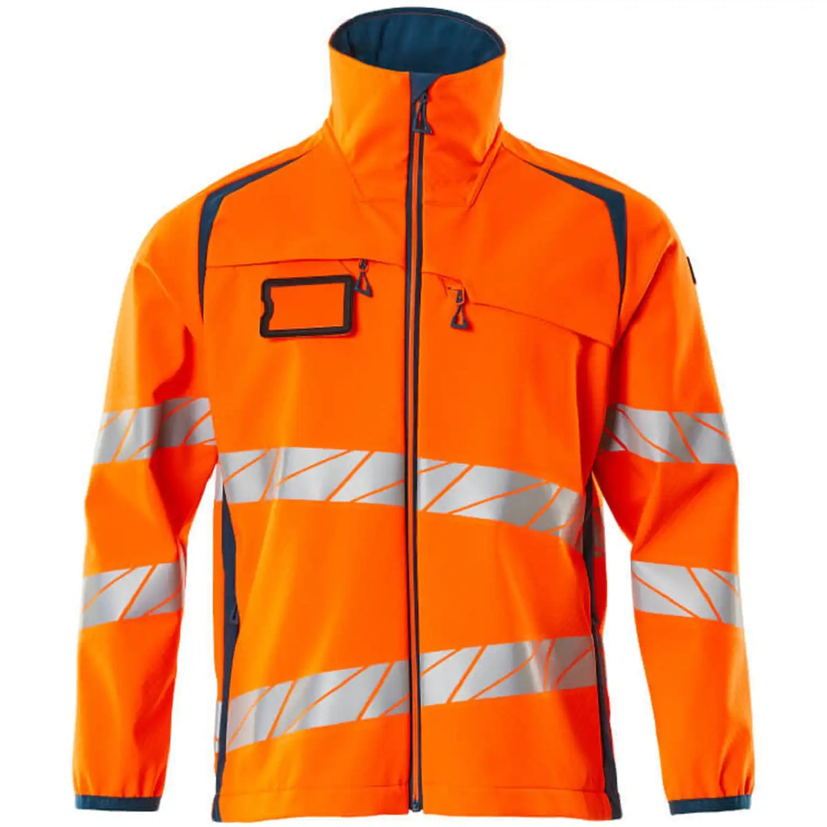 Mascot Accelerate Safe Warn-Softshelljacke – orange/dunkelpetroleum