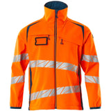 Mascot Accelerate Safe Warn-Softshelljacke – orange/dunkelpetroleum