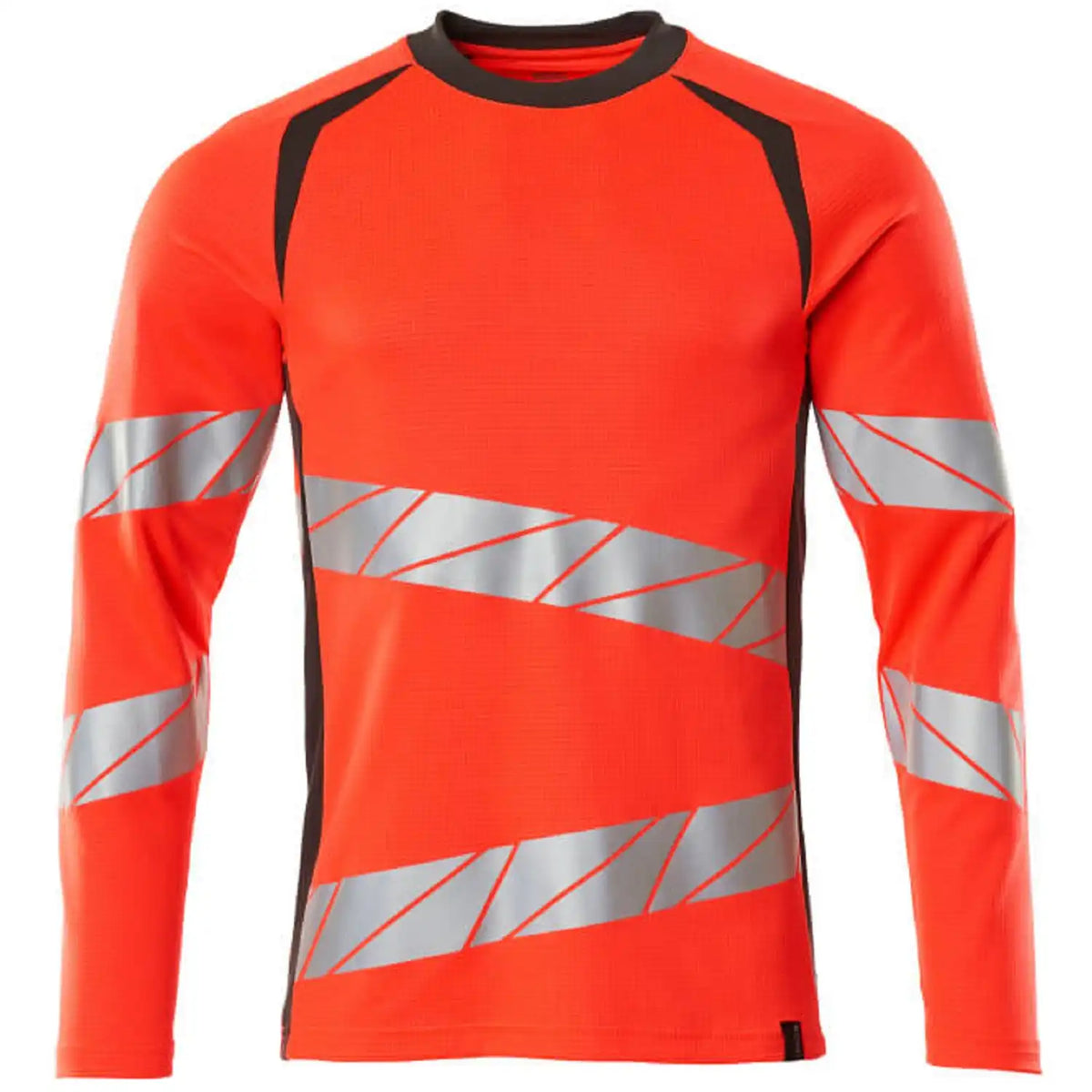 Mascot Accelerate Safe Warnschutz Langarmshirt – rot/dunkelanthrazit