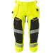 Mascot Accelerate Safe Warn-Dreiviertel-Hose – gelb/schwarz