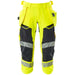 Mascot Accelerate Safe Warn-Dreiviertel-Hose – gelb/schwarzblau