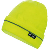 Kübler mit Fleece Strickmütze – warngelb