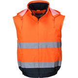 Portwest 2in1 C464 Essential Warnschutzwinterjacke – orange/marine