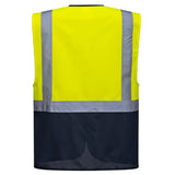 Portwest Warschau Kl. 1 Warnweste Executive – gelb/marine