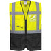 Portwest Warschau Kl. 1 Warnweste Executive – gelb/schwarz
