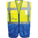Portwest Warschau Kl. 1 Warnweste Executive – gelb/royal