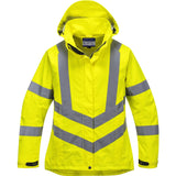 Portwest Damen LW70 Warnschutz-Regenjacke – gelb