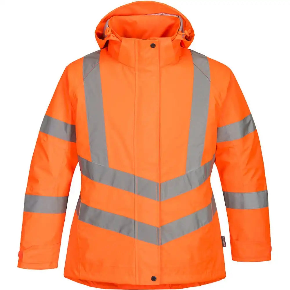 Portwest Damen LW74 Warnschutz Winterjacke – orange