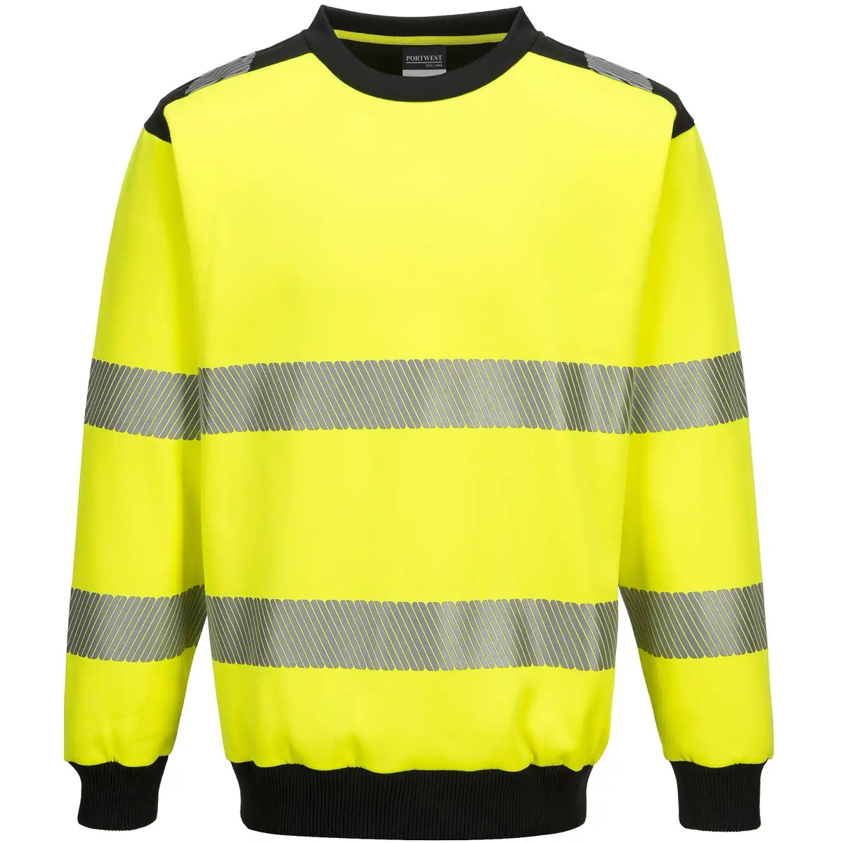 Portwest PW379 PW3 Warnschutz Sweatshirt – gelb/schwarz