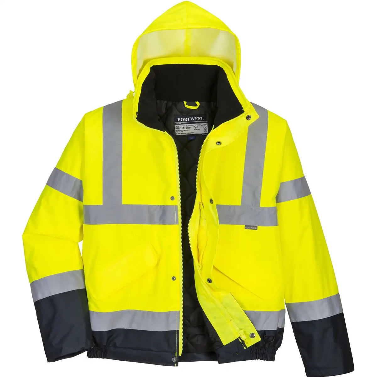 Portwest S266 Warnschutz Pilotenjacke – gelb/marine