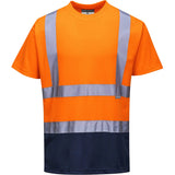 Portwest S378 Warnschutz T-Shirt – orange/marine