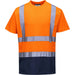 Portwest S378 Warnschutz T-Shirt – orange/marine