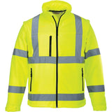 Portwest S428 Warnschutz Softshelljacke 2in1 – gelb