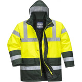 Portwest S466 Kontrast Warnschutz Winterjacke – gelb/grün