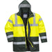 Portwest S466 Kontrast Warnschutz Winterjacke – gelb/grün