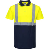 Portwest S479 Warnschutz Polo-Shirt – gelb/marine