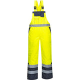 Portwest S489 Warnschutz Winter Latzhose – gelb