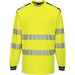 Portwest T185 PW3 Warnschutz Langarmshirt – gelb/schwarz