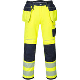 Portwest T501 PW3 Warnschutz Handwerkerhose – gelb/marine