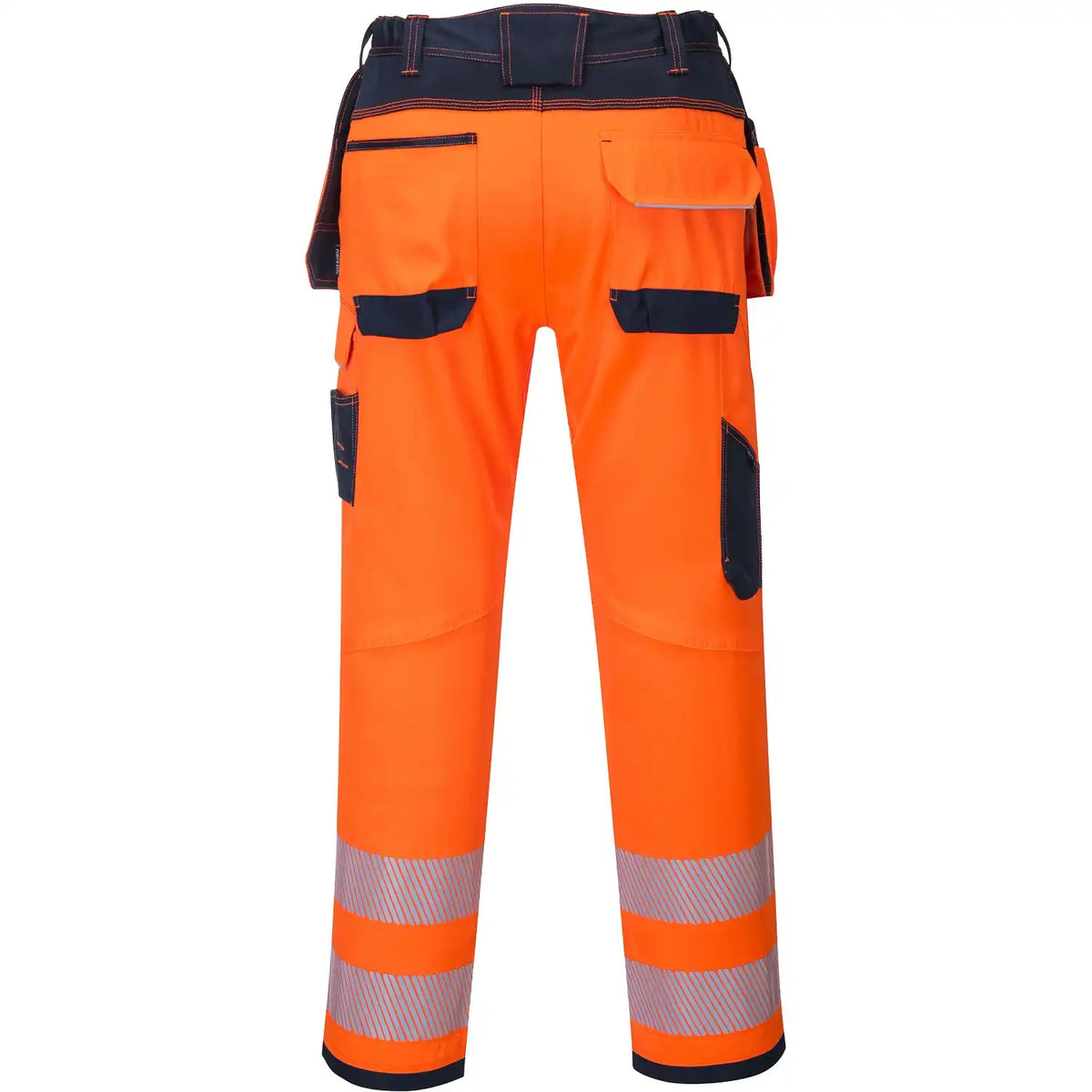 Portwest T501 PW3 Warnschutz Handwerkerhose – orange/marine