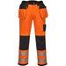 Portwest T501 PW3 Warnschutz Handwerkerhose – orange/schwarz