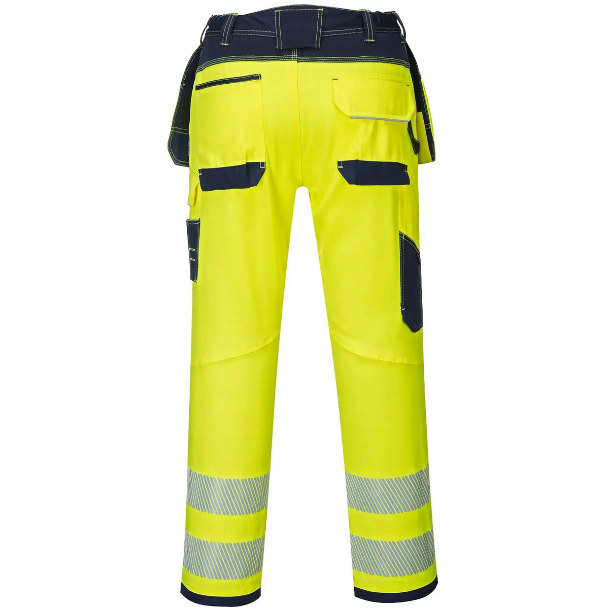 Portwest T501 PW3 Warnschutz Handwerkerhose – gelb/marine