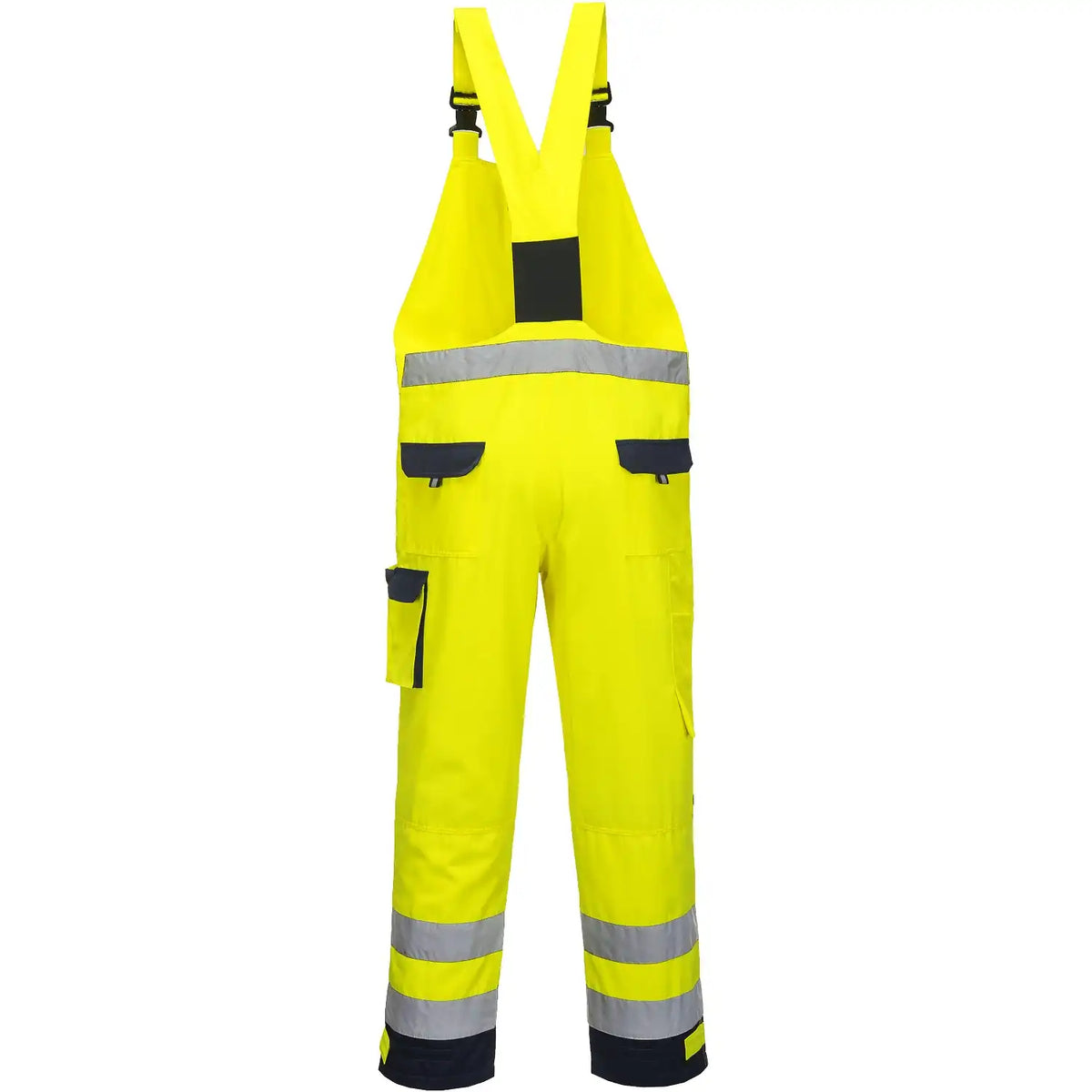 Portwest Dijon Warnschutz Latzhose – gelb/marine