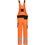 Portwest PW244 PW2 Warnschutz Latzhose – orange/schwarz