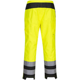 Portwest Damen PW386 PW3 Warnschutz Regenhose – gelb/schwarz