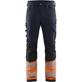 Blåkläder 1193 Warnschutz Stretch-Bundhose Kl. 1 – marine/orange