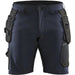 Blåkläder 1520 Stretch Handwerker-Shorts – marine/schwarz