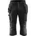 Blåkläder 1521 Stretch Handwerker-Piratenhose – schwarz/dunkelgrau